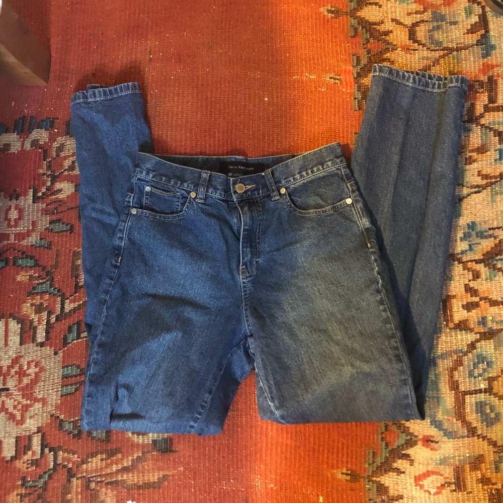 Calvin Klein straight leg high rise classic jeans